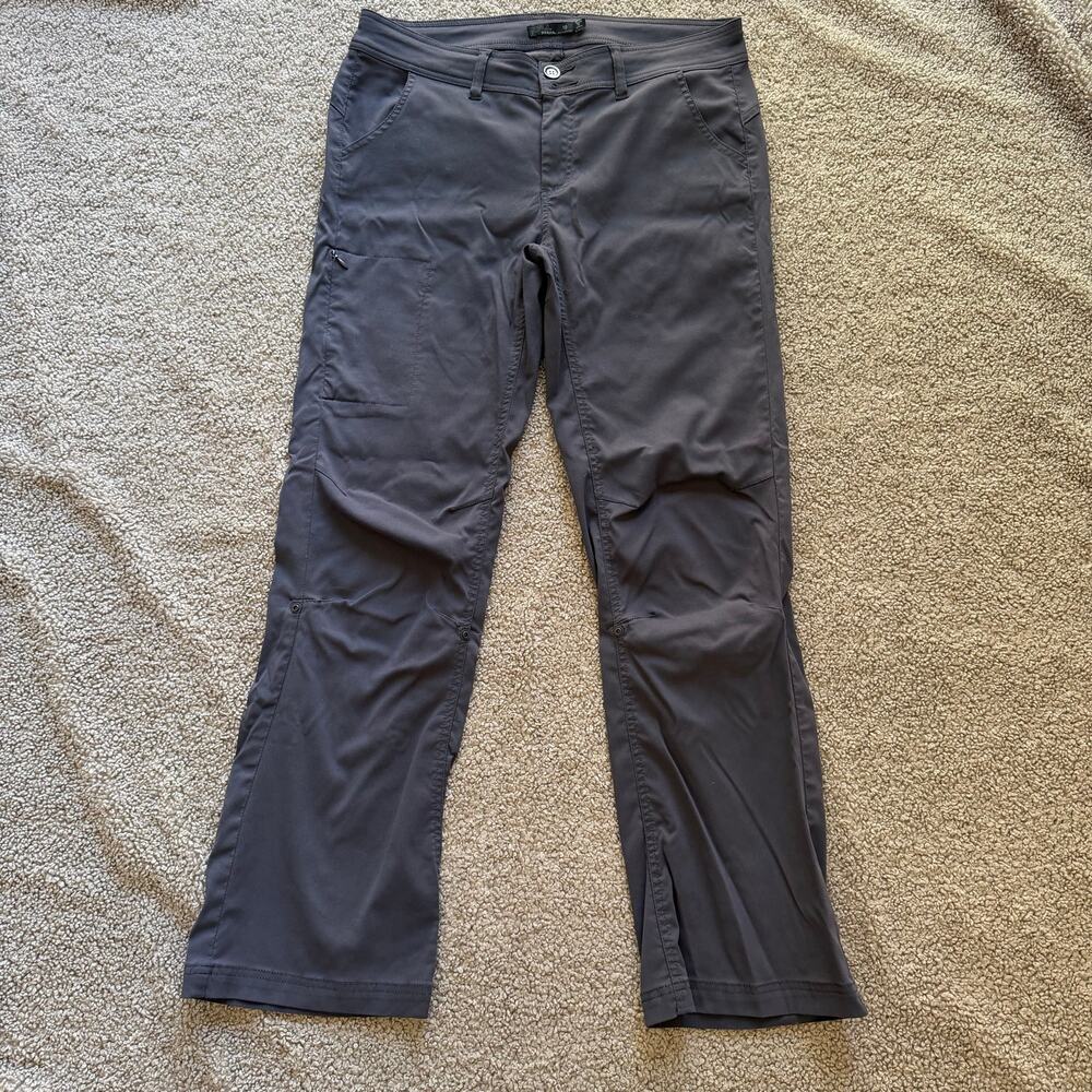 Prana Women’s Charcoal Gray Roll Up Hiking Pants Size 10